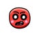 A Very Cartoon Angry Emoticon