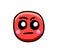 A Very Cartoon Angry Emoticon