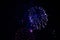 Very cheap firework over the city, purple