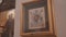 Very close-up of the icon on the wall in a Christian Church. The camera is in motion. Nice background