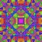Very colorful abstract kaleidoscope, seamless texture with many color