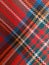Very colorful  close up image of a plastic tartan