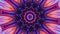 Very colorful and colorful pattern with star shape. Kaleidoscope VJ loop