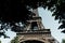 Very cool photo of Eiffel tower with leaves around it