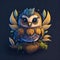 very detailed cute animal, t- shirt design, cinematic lighting effect, cute, charming, 3D art, cute and quirky, fantasy art, bokeh