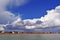 A very dramatic cloudy sky over the Kent coastline