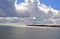 A very dramatic cloudy sky over the Kent coastline