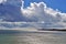 A very dramatic cloudy sky over the Kent coastline