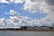 A very dramatic cloudy sky over the Kent coastline