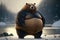 Very fat bear, created with Generative AI technology