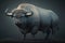 Very fat bull, created with Generative AI technology