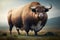 Very fat bull, created with Generative AI technology