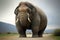 Very fat elephant, created with Generative AI technology