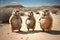 Very fat meerkats, created with Generative AI technology