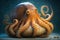 Very fat octopus, created with Generative AI technology