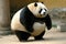 Very fat panda, created with Generative AI technology