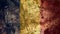 Very Grungy Romanian Flag, Romania Grunge Background Texture