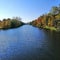 A very impressive offsphere flying over the river