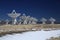 Very Large Array satellite dishes t in New Mexico, USA