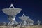 Very Large Array satellite dishes t in New Mexico, USA