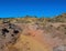 Very light tufa and volcanic stones, in the Teno Mountains on the Canary Island of Tenerife