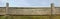 Very long rural fence