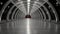 Very long tunnel pedestrian crossing, Tunnel in dark, Domed roof, Details of urban architecture at night