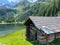 Very old barn, Duisitzkarsee Lake in Austria