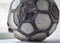 Very old cracked ball for soccer or football