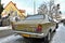 Very old vintage rare retro veteran sedan small family car Hillman Avenger 1500 Sunbeam parked