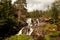 Very old watermills with grassy roofs in Norway