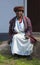 Very old Xhosa women selling beads on the Transkei coast of south African