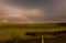 Very rare moonbow during the night above Staffin bay