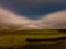 Very rare moonbow during the night above Staffin bay