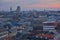 Very rare view of the panorama of the city of Ghent