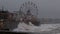 Very rough and dangerous seas at Bridlington, UK.