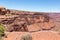 The very scary Shafer Trail in Canyonlands USA
