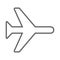 Very simple icon for plane white background