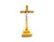 Very simple wooden holy crucifix jesus christ