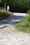 very steep parking lot entrance in Mittelrheintal