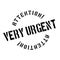 Very Urgent rubber stamp