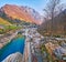 Verzasca River and Pizzo di Vogorno Mount, Lavertezzo, Valle Verzasca, Switzerland