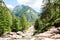 Verzasca river in Swiss