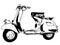 Vespa Vector, Eps, Logo, Icon, Silhouette Illustration by crafteroks for different uses. Visit my website at https://crafteroks.co