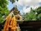 Vessavana giant guardian statue at Buddhism temple