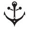 Vessel anchor icon, simple style