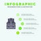 Vest, Jacket, Labour, Construction, Repair Solid Icon Infographics 5 Steps Presentation Background