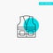 Vest, Jacket, Labour, Construction, Repair turquoise highlight circle point Vector icon