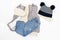 Vest,warm jumper,sweater,jeans pants,knitted cap,hat.Set of baby children clothes,clothing,accessories for spring,autumn,winter on