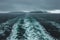 Vestmannaeyjar archipelago islands in Iceland. View from ferry